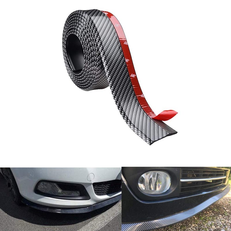 Youngine Universal Front Bumper Spoiler, 2.5M/8.2ft Front Bumper Lip Strip Splitter Spoiler for Cars Trucks SUVs - Image 5
